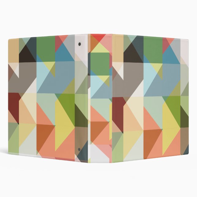 Pattern Stylish Fashion Geometric Vintage         Binder (Background)