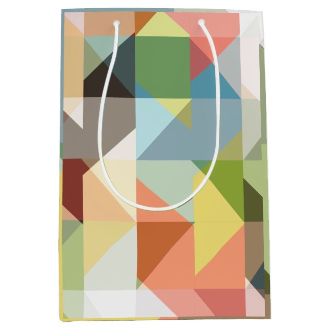 Pattern Stylish Fashion Geometric Vintage         Medium Gift Bag (Front)