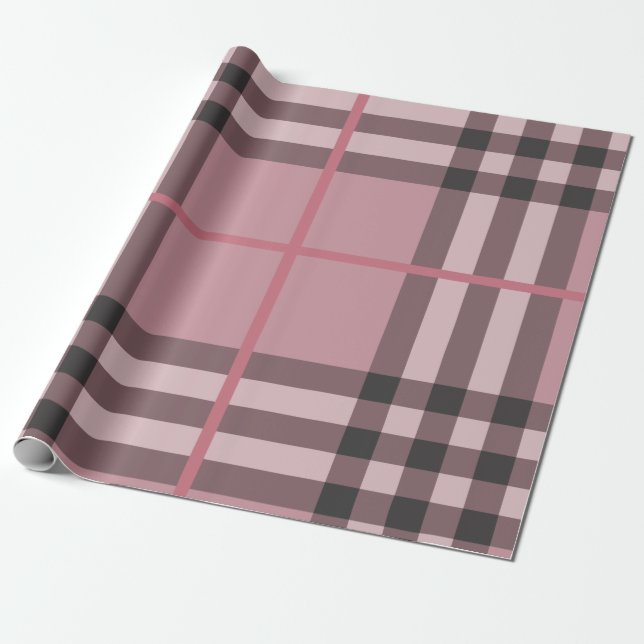 Pattern Stylish Geometric Fashion Trendy Wrapping Paper (Unrolled)