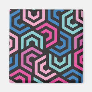 Pattern Stylish Modern- Fashion Geometric colourfu Magnet