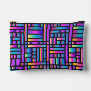 Pattern Stylish Modern- Fashion Geometric Tartan Accessory Pouch