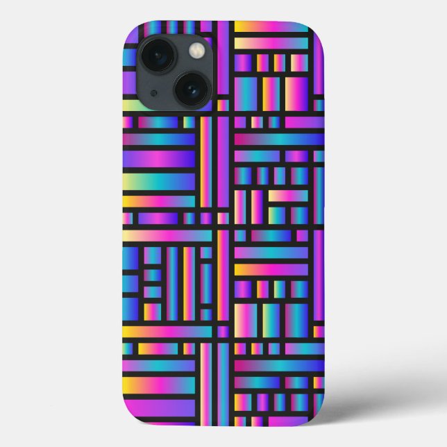 Pattern Stylish Modern- Fashion Geometric Tartan   Case-Mate iPhone Case (Back)