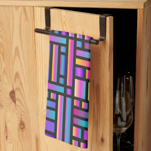 Pattern Stylish Modern- Fashion Geometric Tartan   Kitchen Towel