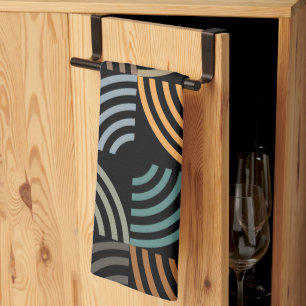 Pattern Stylish Modern- Fashion Geometric Vintage  Kitchen Towel