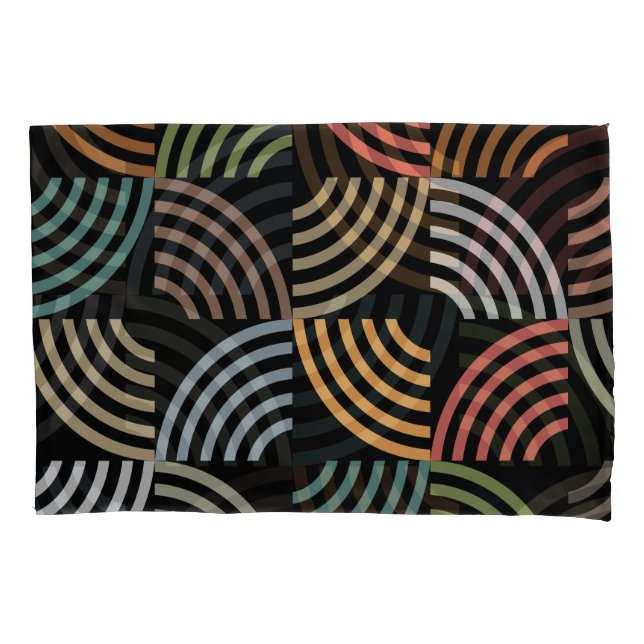 Pattern Stylish Modern- Fashion Geometric Vintage Pillowcase (Front-Left)