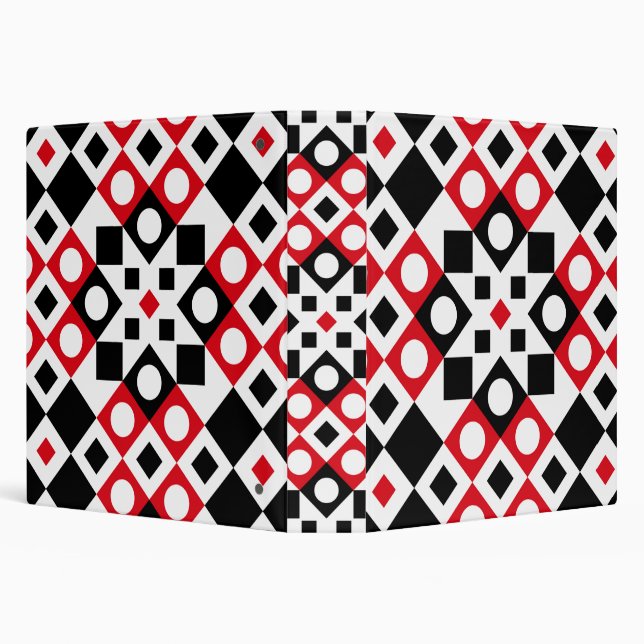 Pattern Stylish Modern Geometric Vintage          Binder (Background)