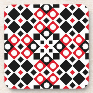 Pattern Stylish Modern Geometric Vintage         Coaster