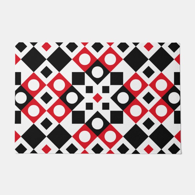 Pattern Stylish Modern Geometric Vintage     Doormat (Front)
