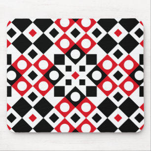 Pattern Stylish Modern Geometric Vintage Mouse Pad