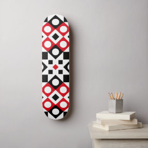 Pattern Stylish Modern Geometric Vintage          Skateboard