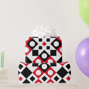 Pattern Stylish Modern Geometric Vintage Wrapping Paper