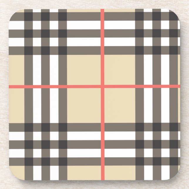Pattern Stylish Scottish Geometric Fashion       Coaster (Front)