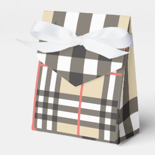 Pattern Stylish Scottish Geometric Fashion Favor Box