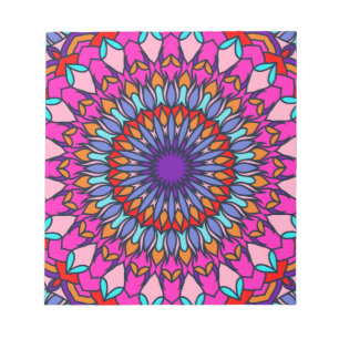 Pattern Summer Fashion Colourful Vintage Trendy Notepad