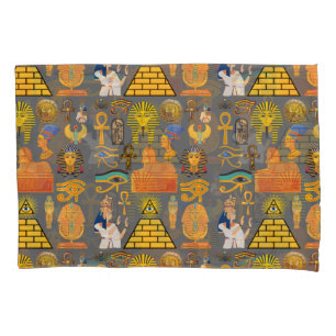 Pattern Symbol Ancient Egyptian Hieroglyphic  Pillowcase