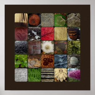 Pattern Texture Collage 12x12 Print