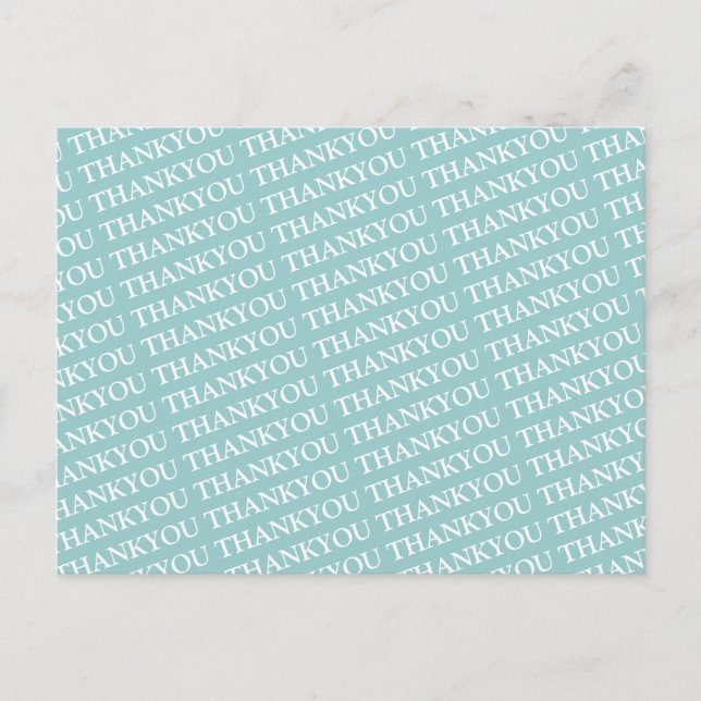 pattern thank you postcard (Front)