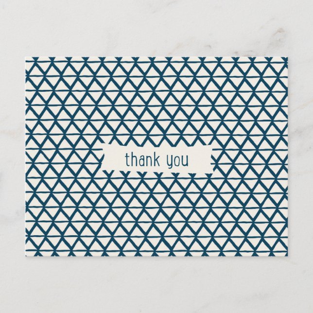 Pattern Thank You Postcards (Front)