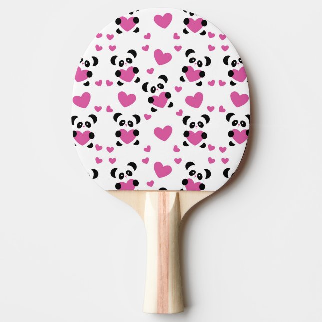 Pattern to the Day of Love Ping Pong Paddle (Front)
