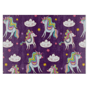 Pattern Unicorn Funny Magic Horse      Cutting Board