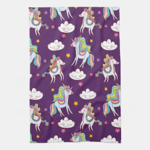 Pattern Unicorn Funny Magic Horse          Kitchen Towel