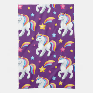Pattern Unicorn Magic Horse Cute Kitchen Towel