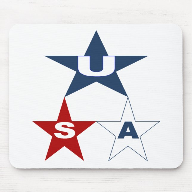 Pattern USA mouse mat (Front)