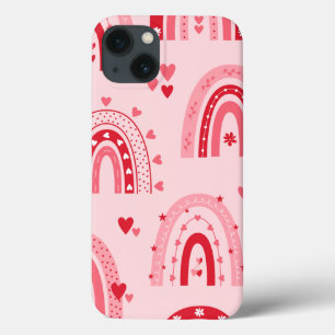 Pattern Valentine 2023 Background With Heart Love  iPhone 13 Case