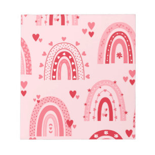 Pattern Valentine 2023 Background With Heart Love Notepad