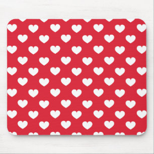 Pattern Valentine Background With Hearts Love      Mouse Pad