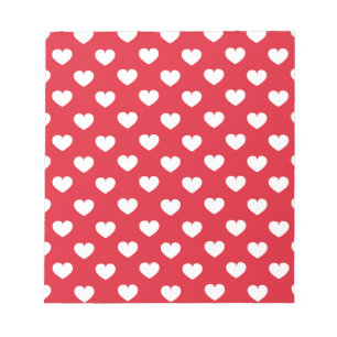 Pattern Valentine Background With Hearts Love     Notepad