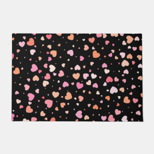 Pattern Valentine`s 2023 Background With Heart    Doormat