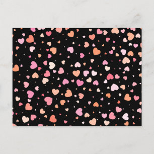 Pattern Valentine`s 2023 Background With Heart     Holiday Postcard