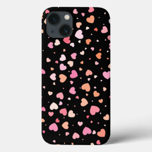 Pattern Valentine`s 2024 Background With Heart   iPhone 13 Case
