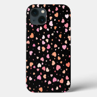 Pattern Valentine`s 2024 Background With Heart
