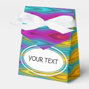 Pattern - waves stripes - neon coloured + your tex favor box