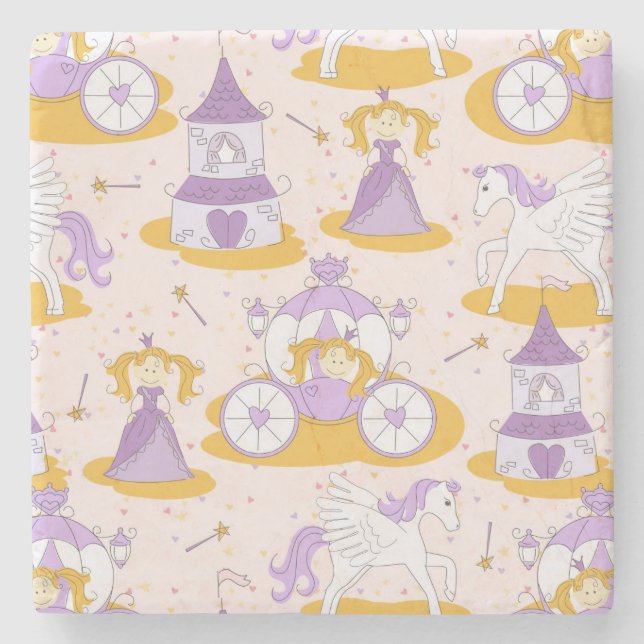 pattern with a princess stone coaster (Front)