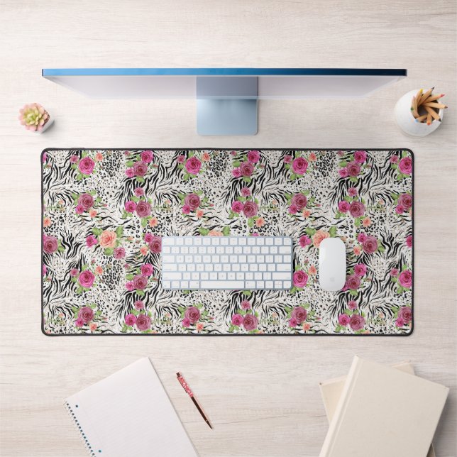 Pattern With Animal Prints Desk Mat (Office 1)