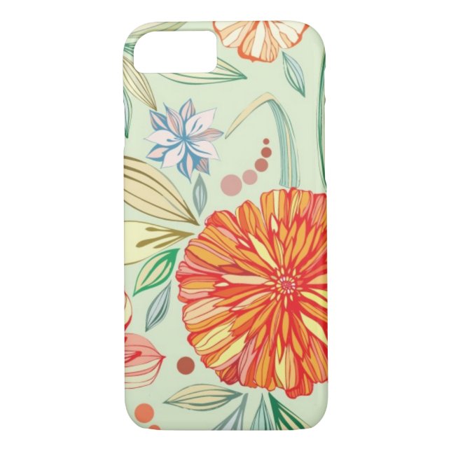 Pattern with asters Case-Mate iPhone case (Back)