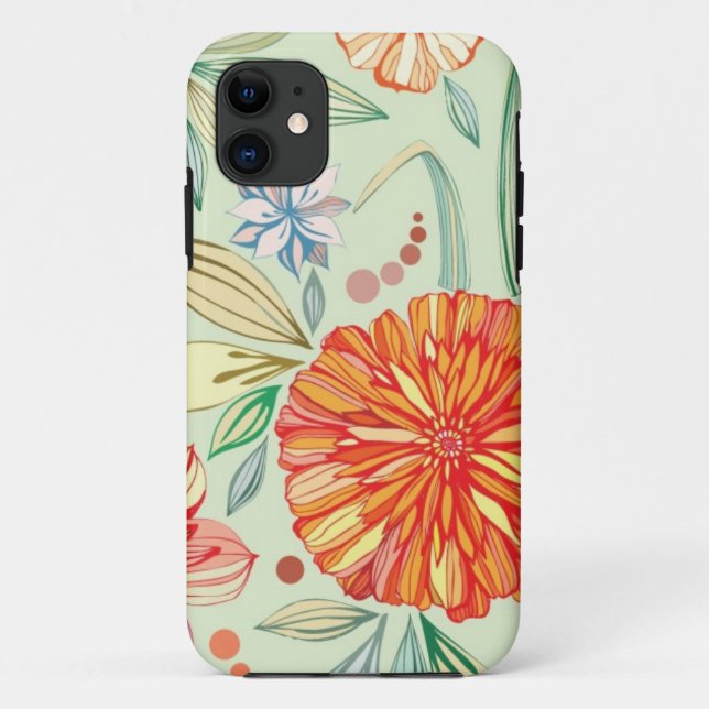 Pattern with asters Case-Mate iPhone case (Back)