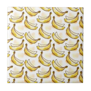Pattern with banana tile