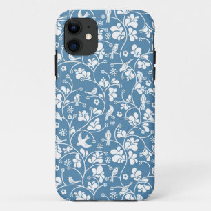 pattern with birds and plants ornament iPhone 11 case