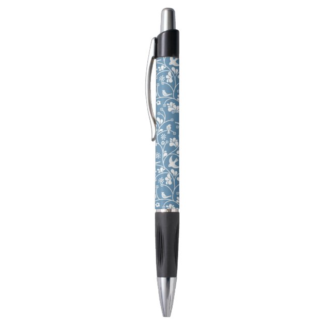 pattern with birds and plants ornament pen (Top (Vertical))