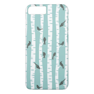 Pattern with birds and trees Case-Mate iPhone case