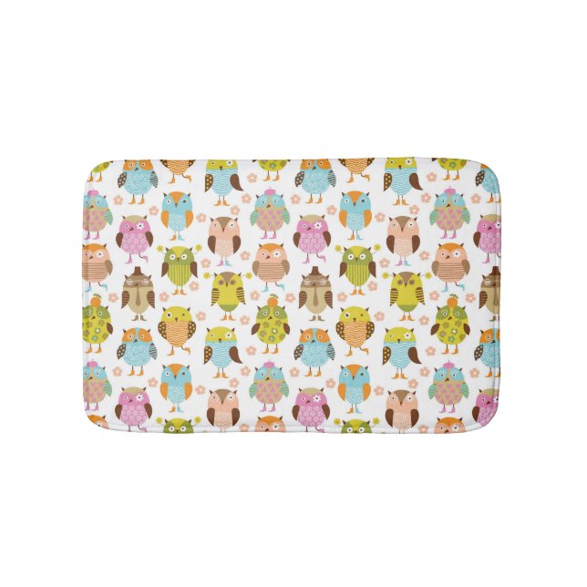 pattern with birds bath mat (Front)