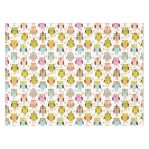 pattern with birds tablecloth