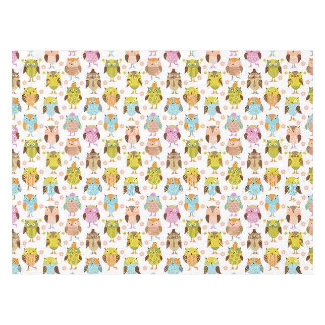 pattern with birds tablecloth (Front (Horizontal))