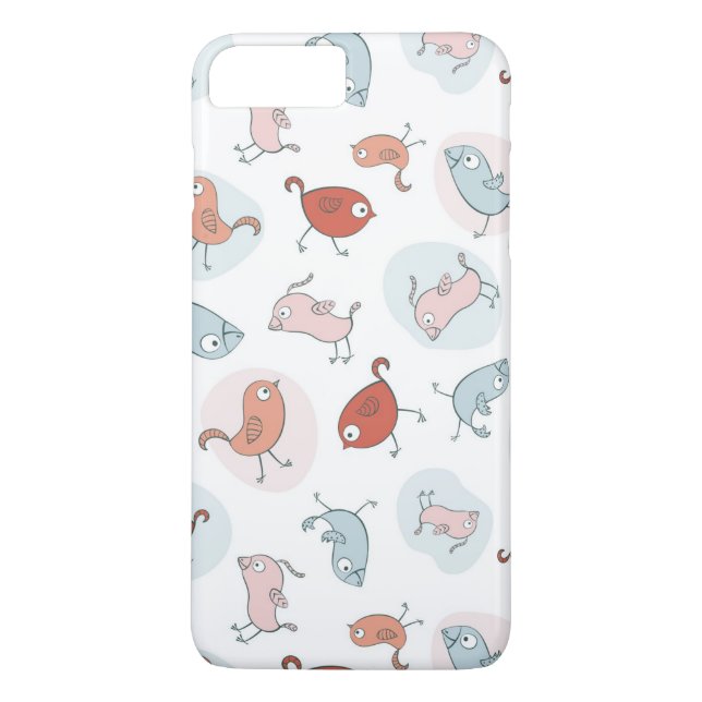 pattern with cartoon birds Case-Mate iPhone case (Back)