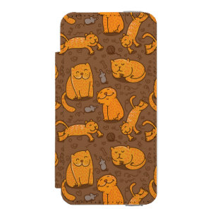 Pattern With Cats Incipio Watson™ iPhone 5 Wallet Case