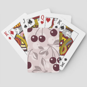 Pattern with Cherries 2 Playing Cards